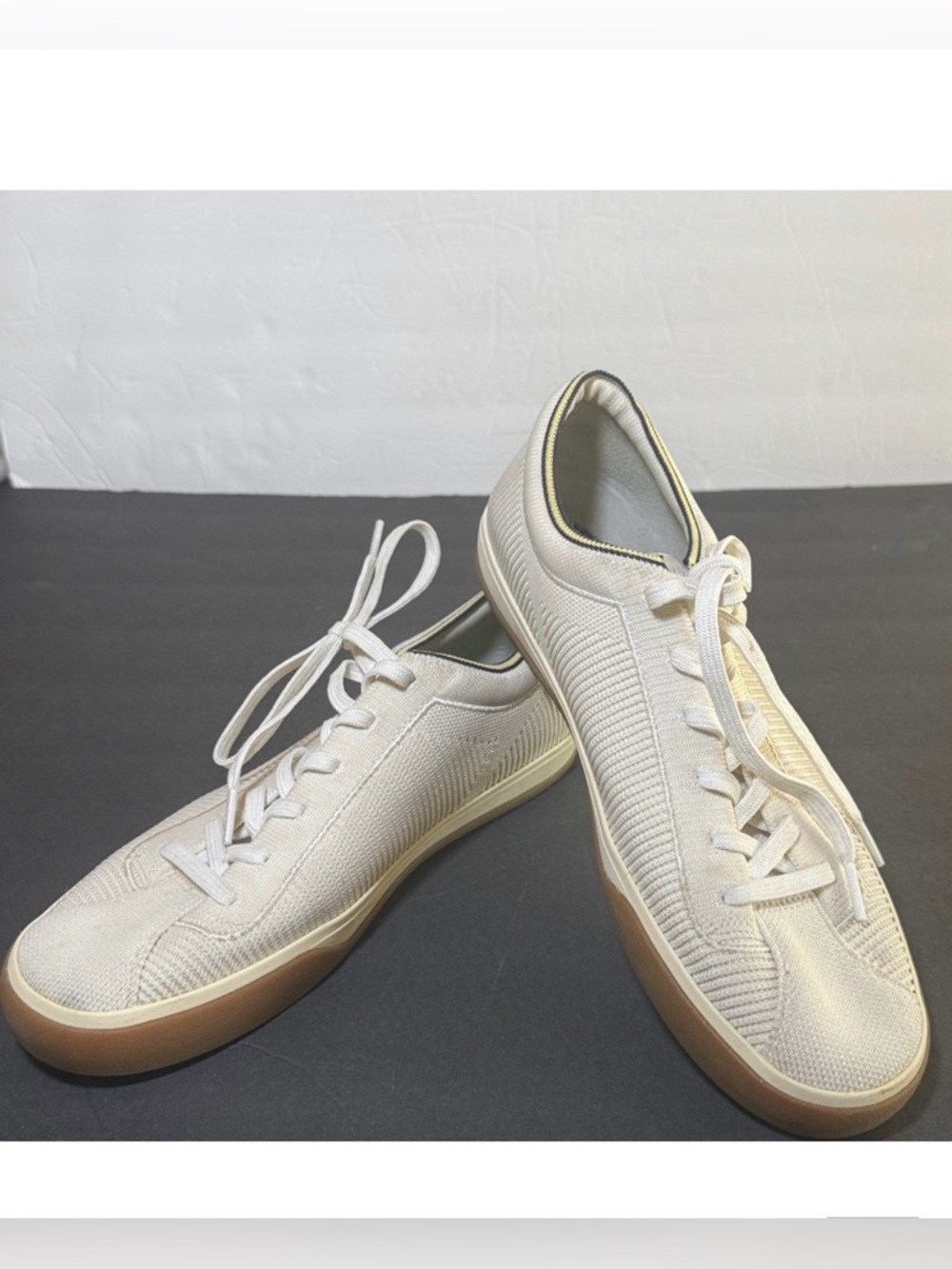 ROTHY’S Lace Up Sneaker Women’s Size 10 Ivory White